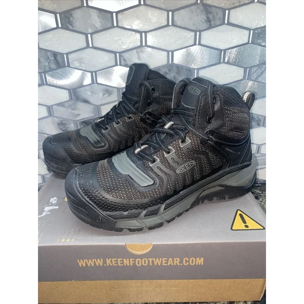 KEEN Utility Mens Kansas City Mid‎ KBF Composite Toe Athletic Work Boots sz 9.5